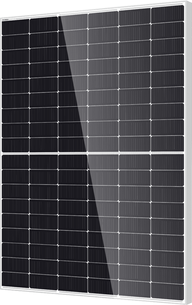 Silberweißes Solarmodul