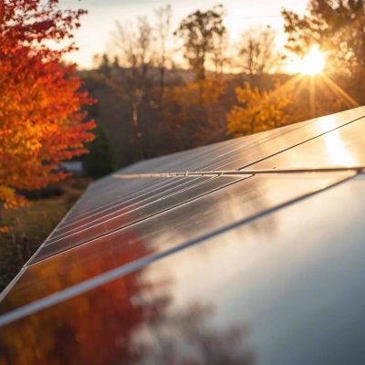 solar panel autumn